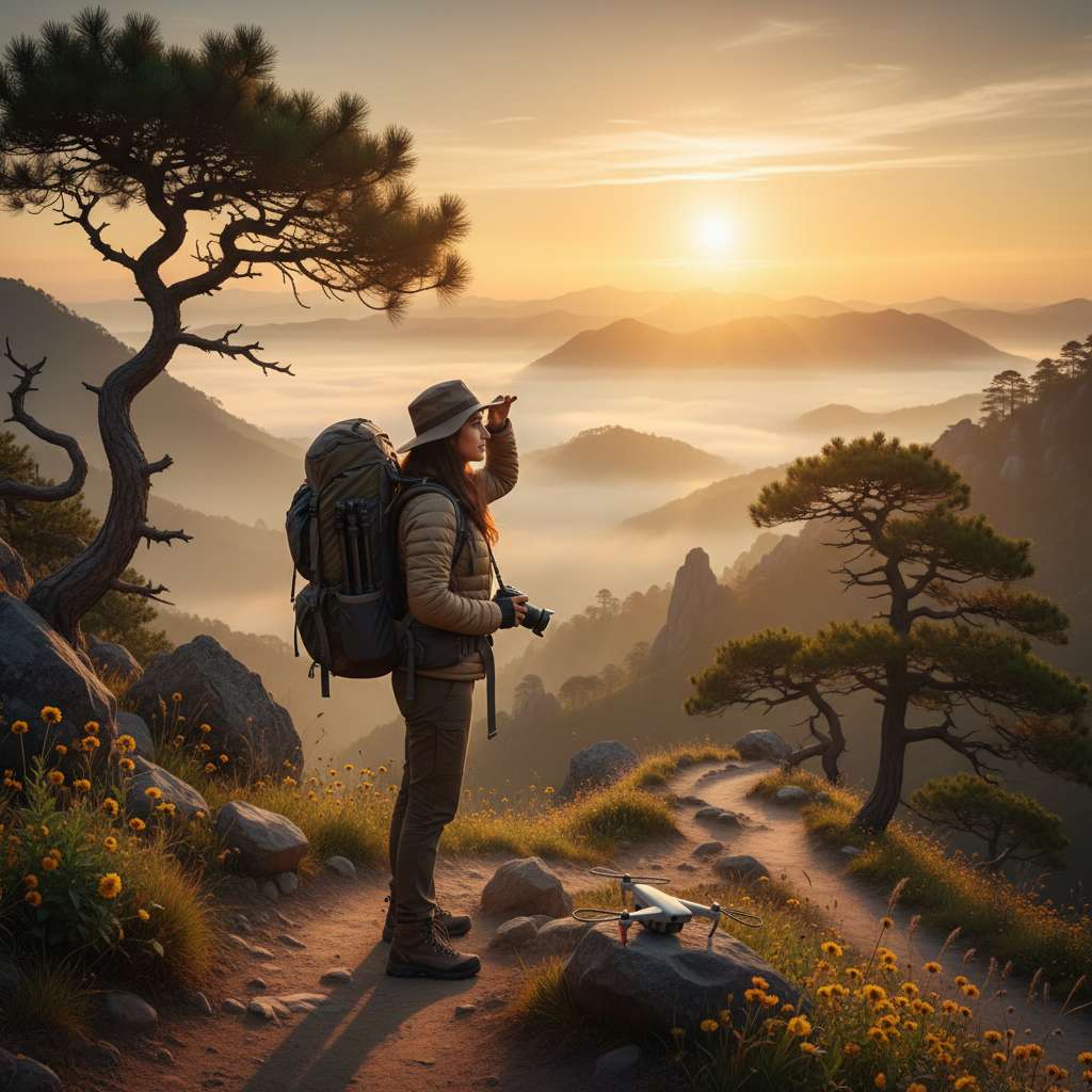 Cinematic Travel Vlog Scene