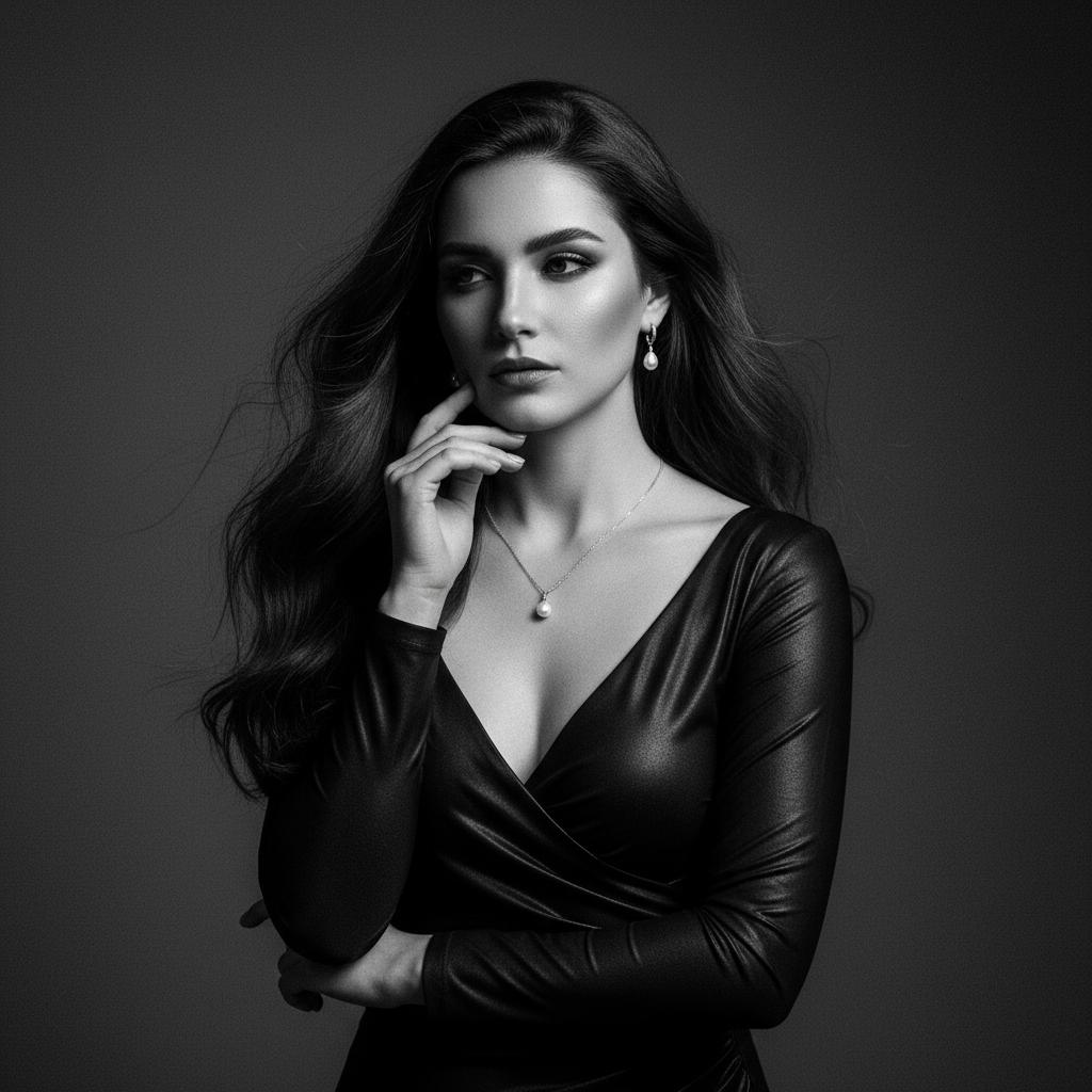 Monochrome Artistic Portrait